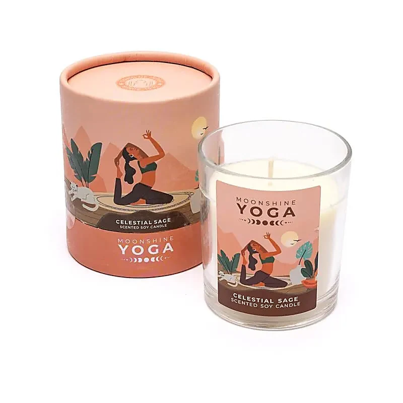 Celestial Sage | Moonshine | Yoga | Duftlys | 20 Timers Brændetid