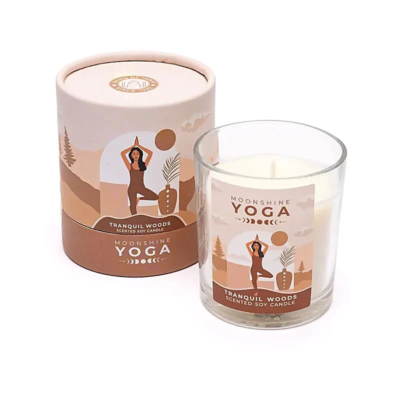 Fredfyldt Skov | Moonshine | Yoga | Duftlys | 20 Timers Brændetid