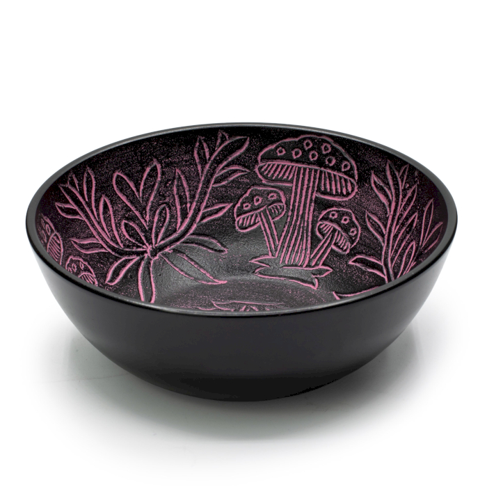 Pink | Magic Mushroom | Klangskål | 20 x 20 x 8 cm | Aluminium